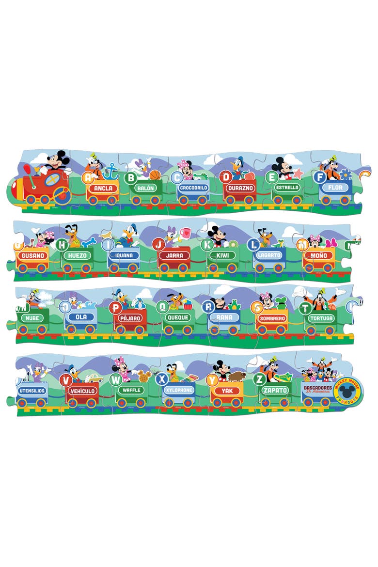 Disney ABCs Train 28pc Wood Floor Puzzle, Alternate, color, Multicolor
