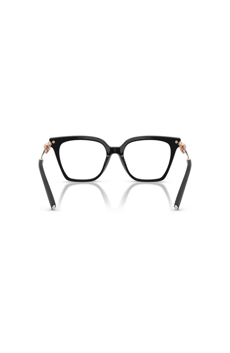 Tiffany & Co. 53mm Square optical glasses, Alternate, color, Black