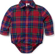 Janie and Jack Baby Tartan Flannel Bodysuit