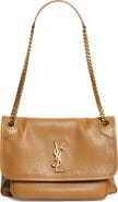 Saint Laurent Medium Niki Leather Shoulder Bag