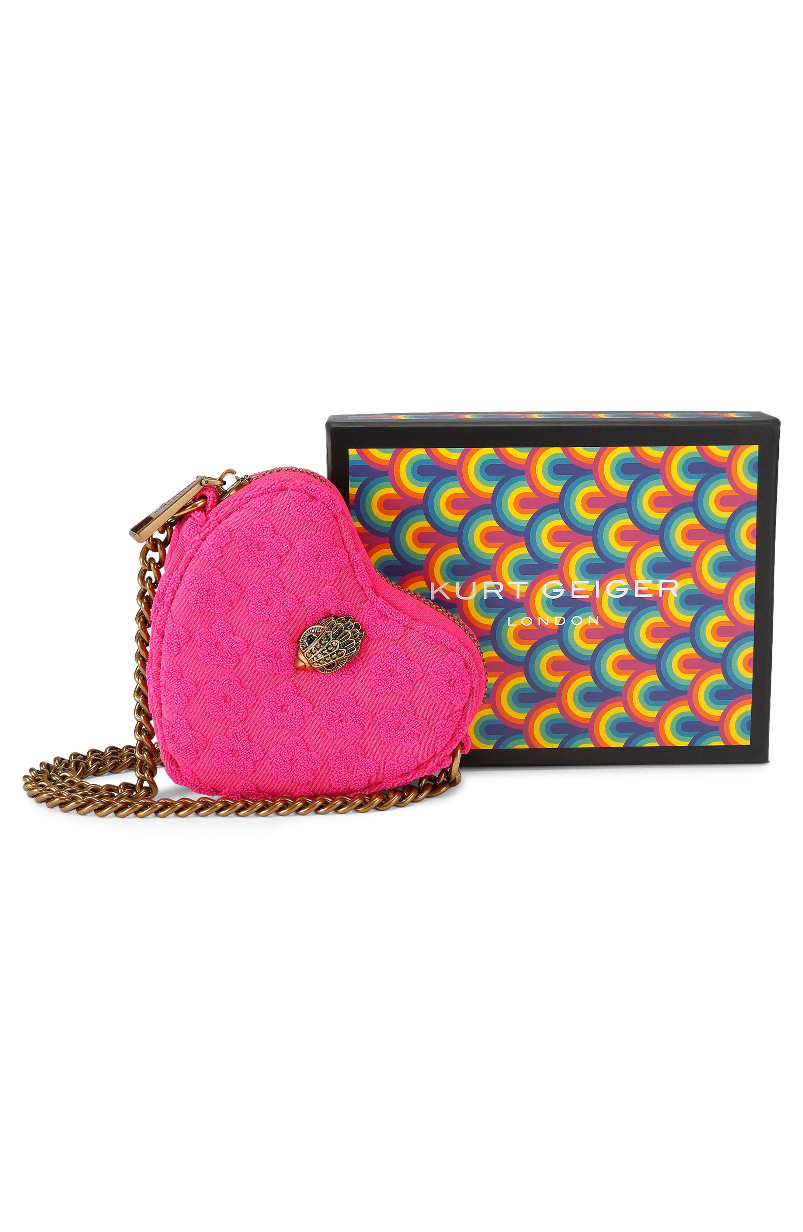 Micro Heart Leather Crossbody Bag, Alternate, color, BRIGHT PINK