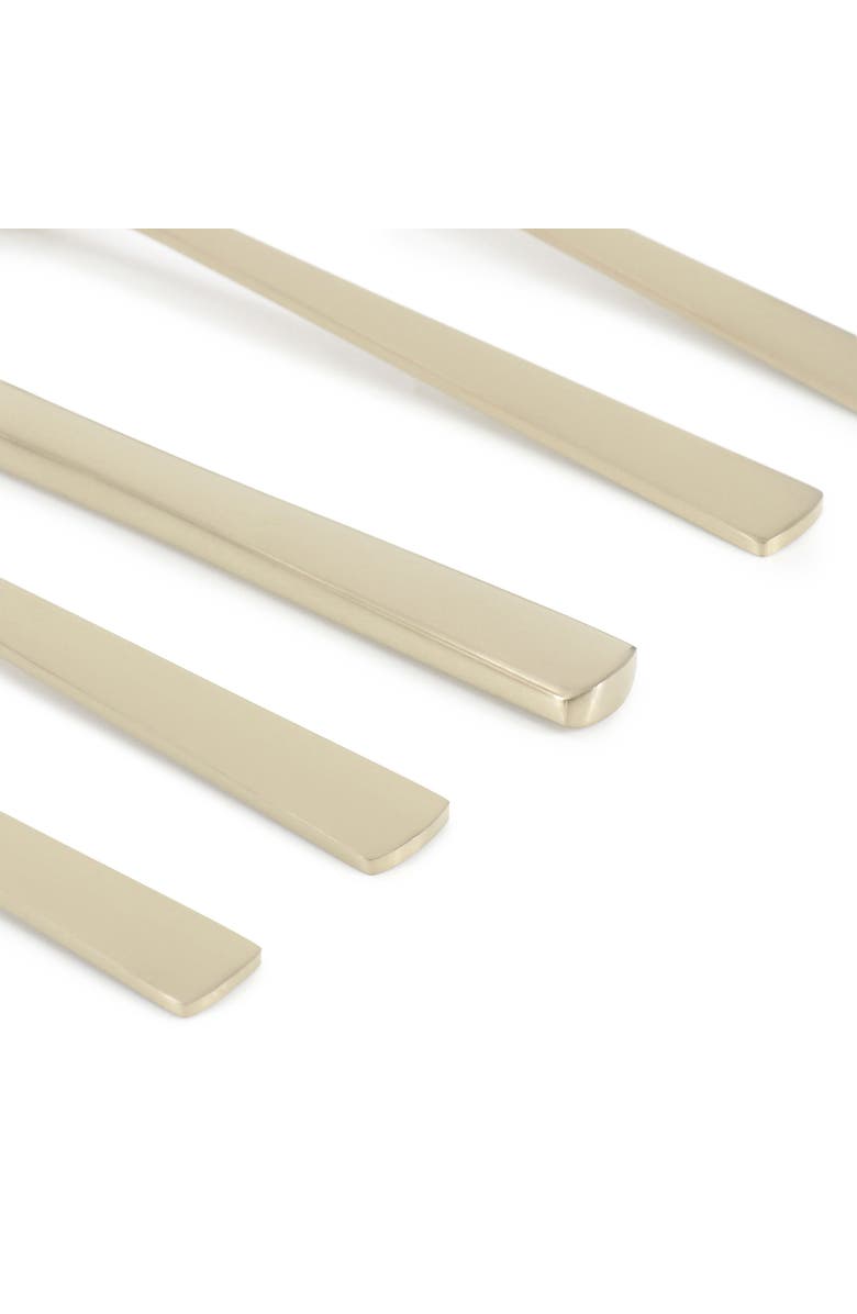 Gibson Elite Earlston 20 Piece Stainless Steel Flatware Set, Alternate, color, Metallic Gold