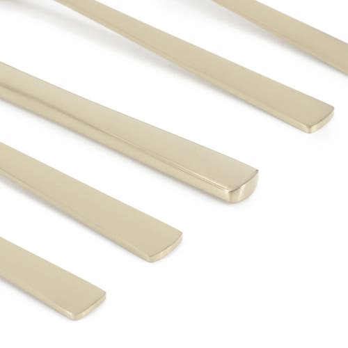 Gibson Elite Earlston 20 Piece Stainless Steel Flatware Set In Gold