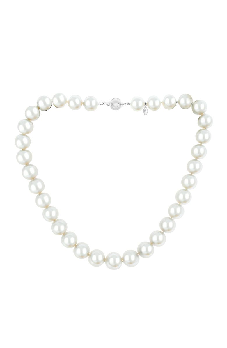 EFFY Sterling Silver 13mm Freshwater Pearl Necklace, Main, color,