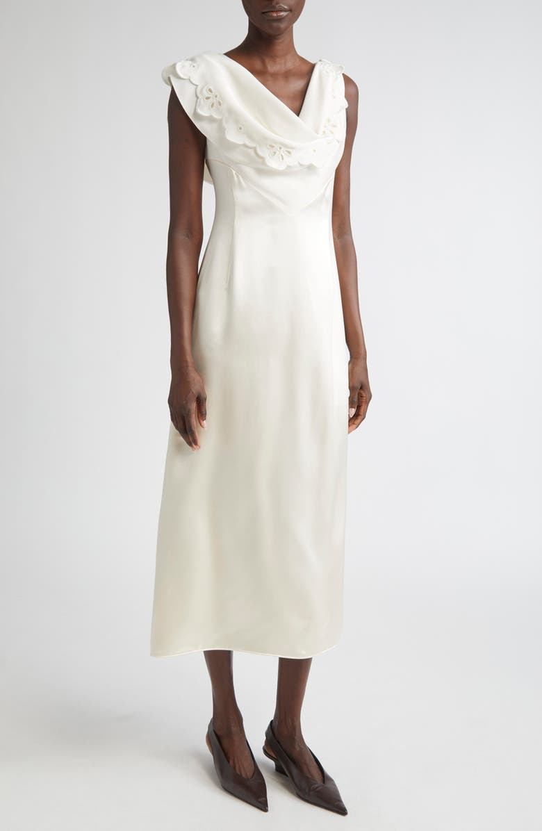 Altuzarra Fragolina Embroidered Silk Gown, Main, color, 