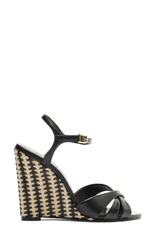 SCHUTZ SCHUTZ KEEFA ANKLE STRAP WEDGE SANDAL