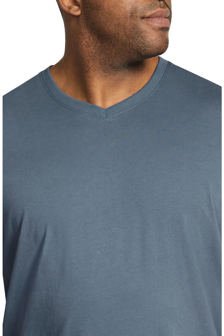 Essential Organic Cotton V-Neck T-Shirt, Alternate, color, DENIM BLUE