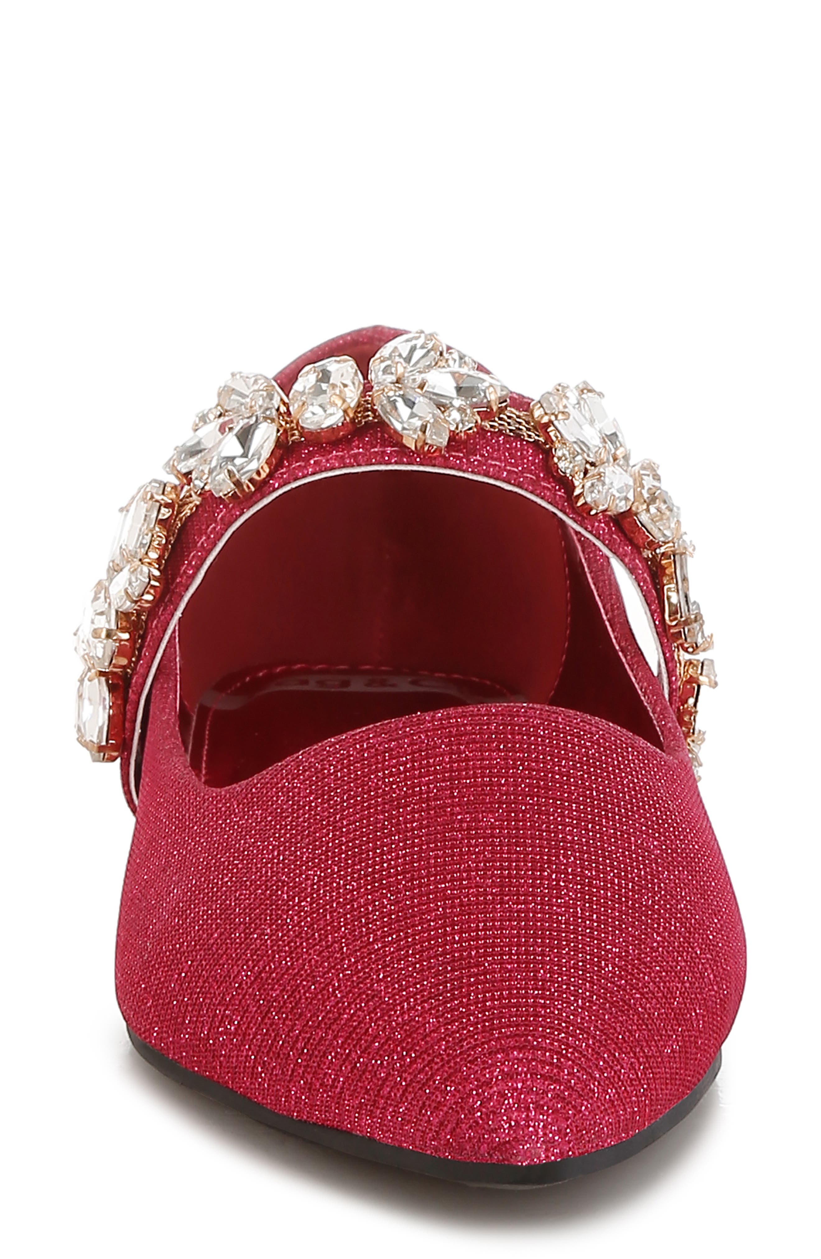 Flavia Water Repellent Pointed Toe Flat, Alternate, color, FUCHSIA