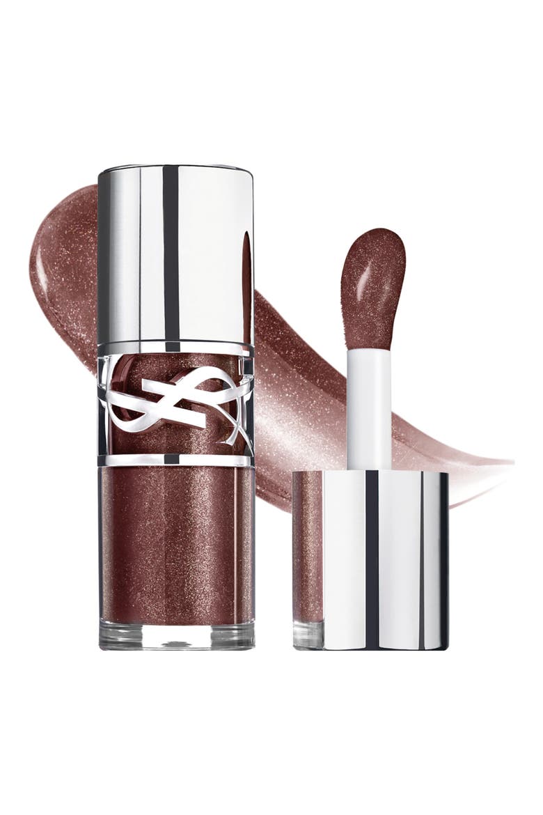 Loveshine Plumping Lip Oil Gloss with Hyaluronic Acid, Main, color, 06 ESPRESSO STARDUST
