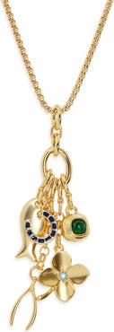 ROXANNE ASSOULIN The Buona Fortuna Charm Pendant Necklace