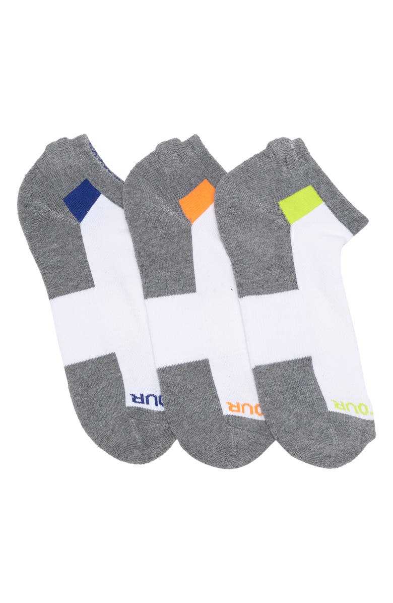 PGA TOUR Pro Series Low Rider Ankle Socks - Pack of 3, Main, color,