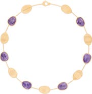 Marco Bicego Lunaria Charoite Station Necklace