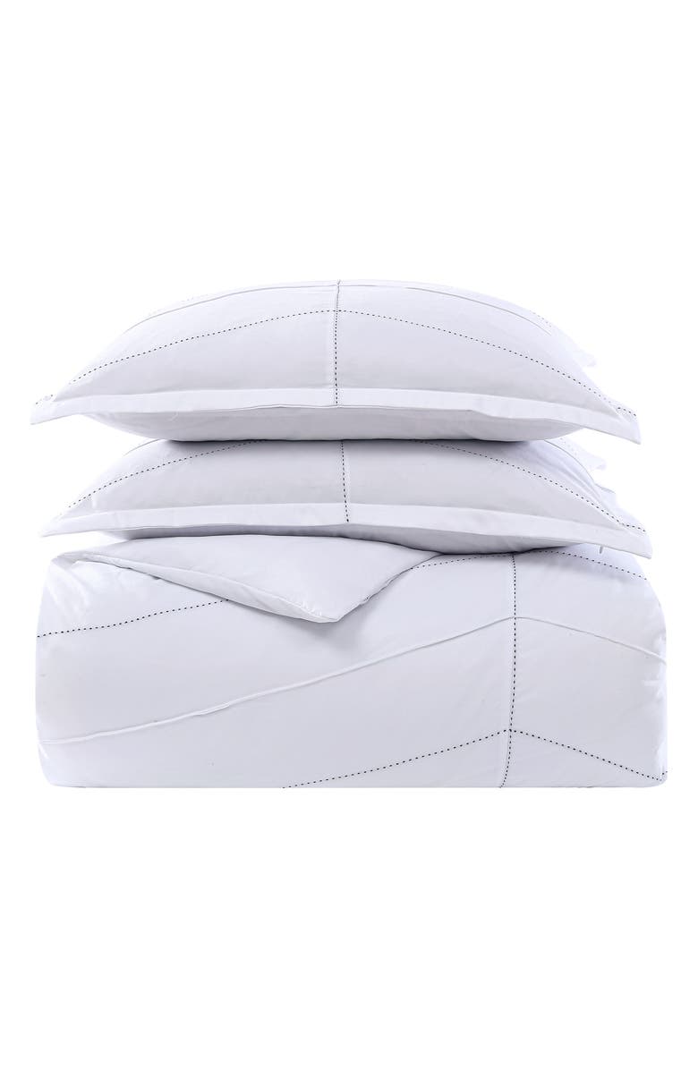 CITY SCENE Courtney Microfiber Duvet Cover Set, Main, color, White