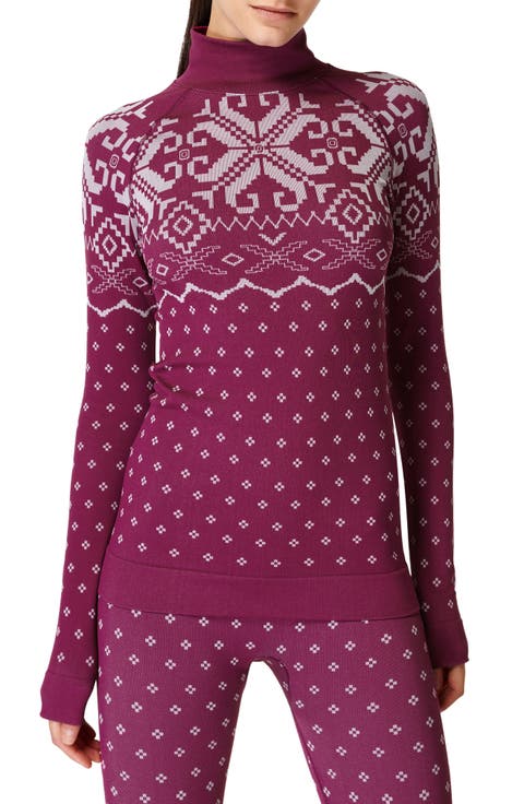 Fair Isle Jacquard Base Layer Top