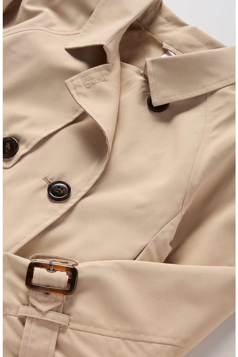 Kids' Crop Trench, Alternate, color, TAN SAND DOLLAR