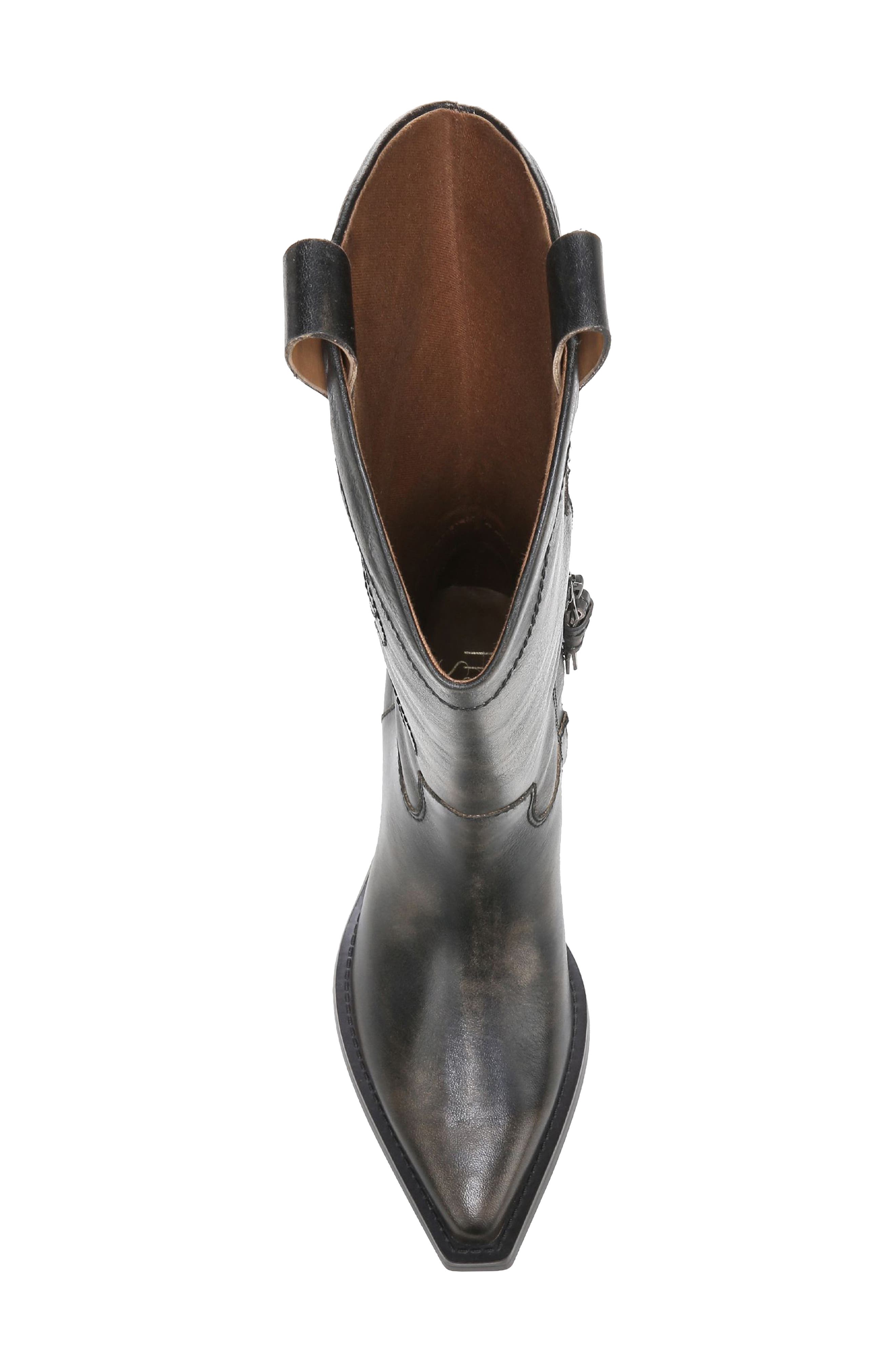 Liandra Cowboy Boot, Alternate, color, BLACK