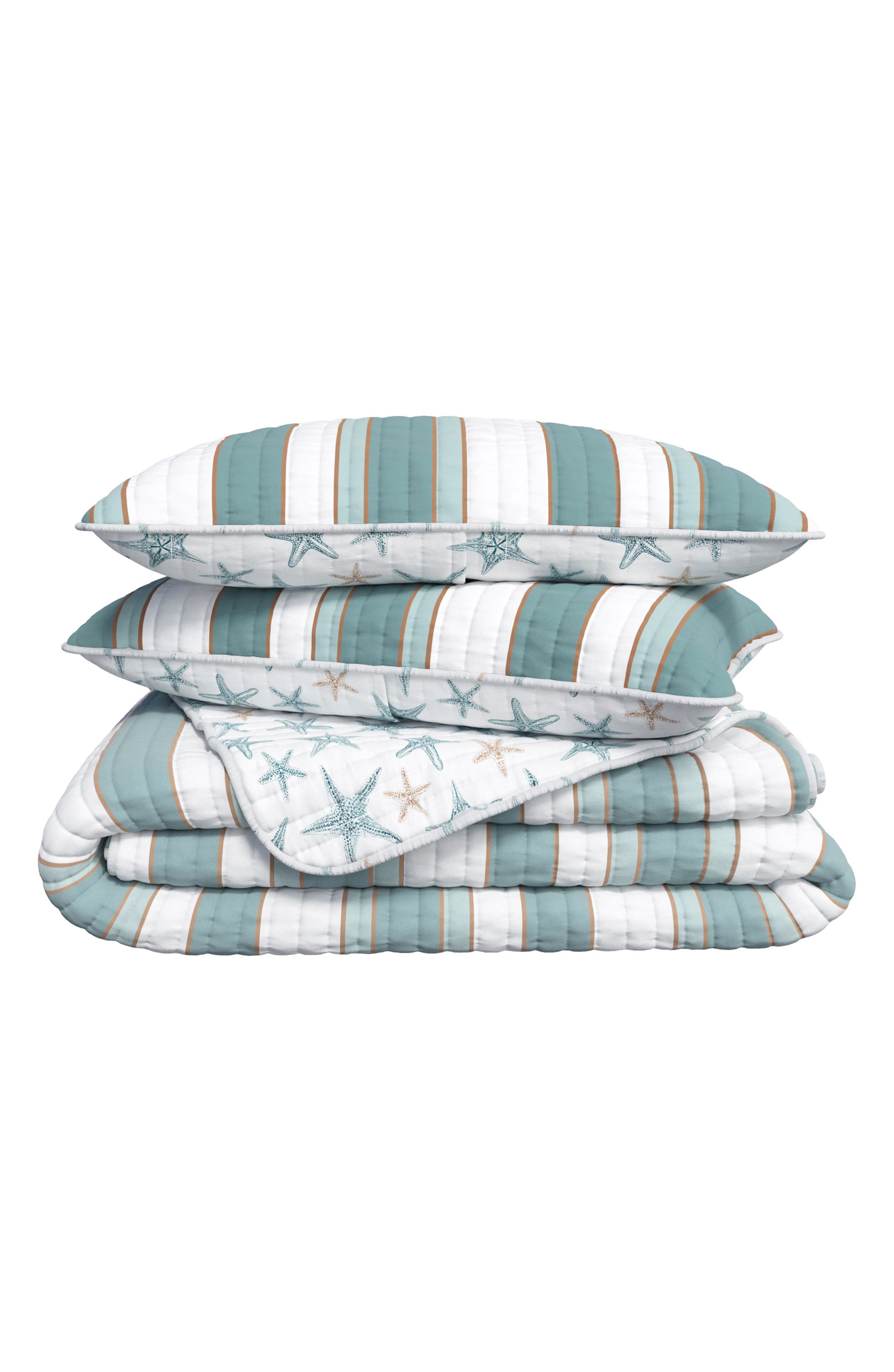 Coastal Stripe 3-Piece Quilt Set