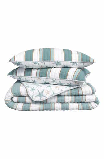 Coastal Stripe 3-Piece Quilt Set