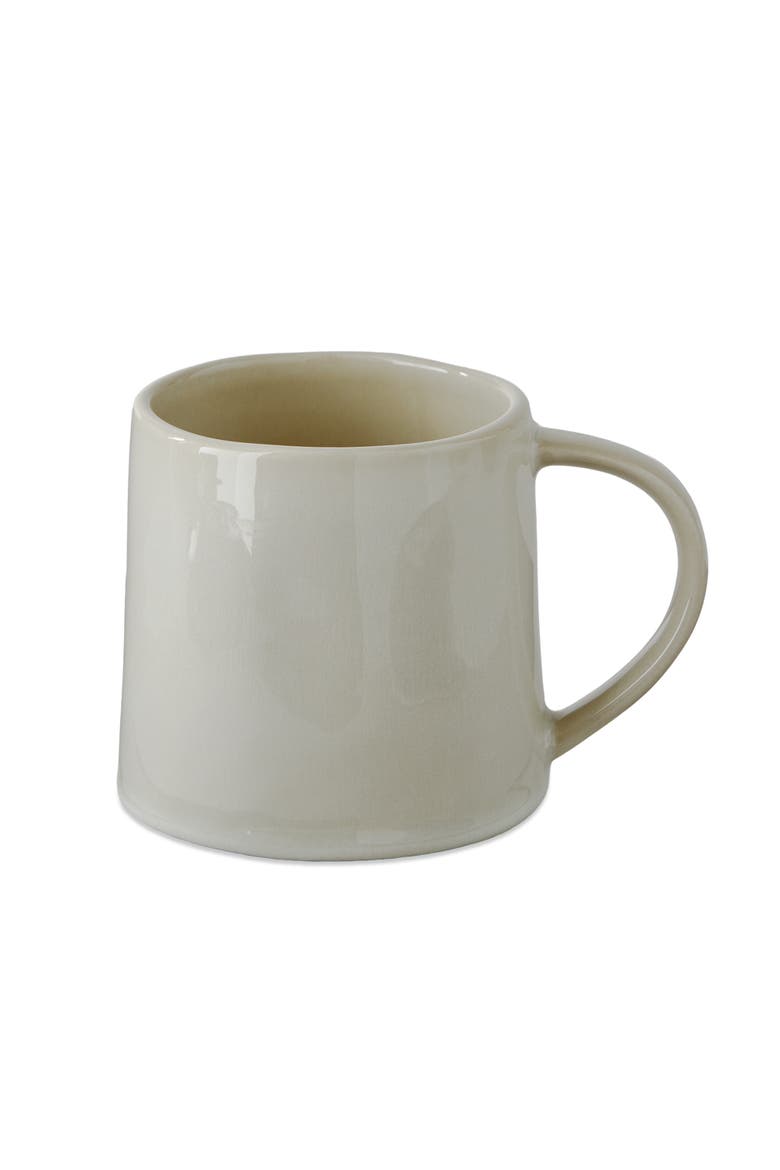 Hudson Mug Ivory Ivory Stoneware Everyday, Main, color, Beige