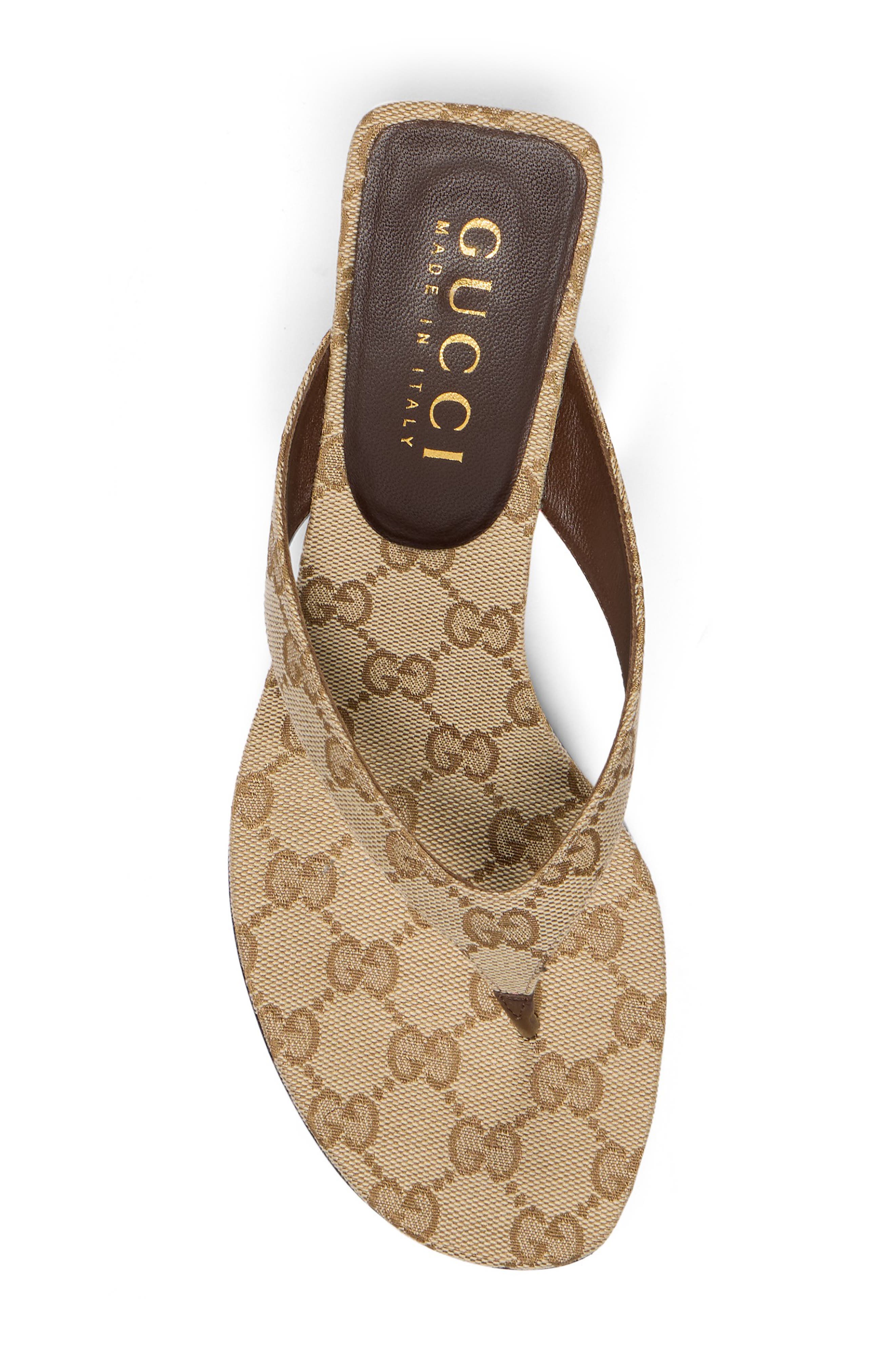 Gucci Neo Heeled Flip Flop, Alternate, color, 