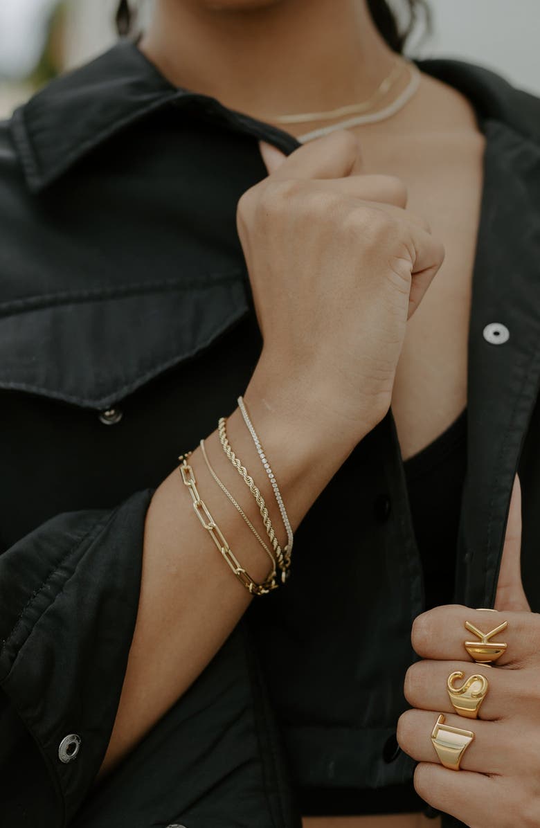 THE SIS KISS The Vivian Box Chain Bracelet, Alternate, color, Gold