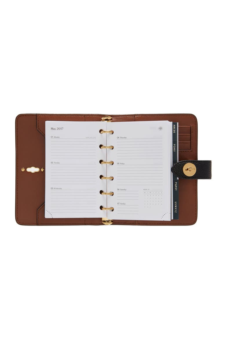 Postman's Lock Pocket Book Agenda, Alternate, color, Black