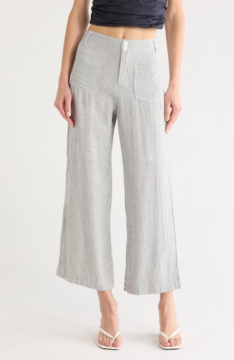 Marlie Rail Road Stripe Crop Pants