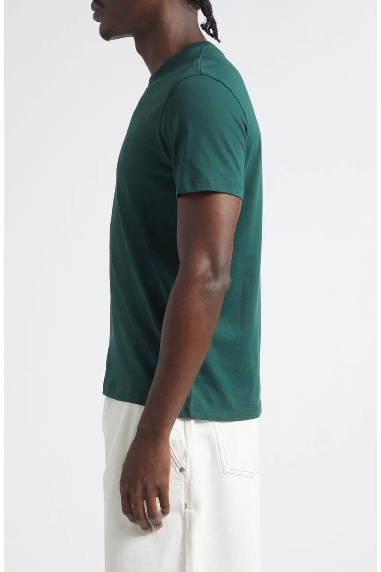 Ami de Coeur Cotton T-Shirt, Alternate, color, VERT BOUTEILLE/ NOIR
