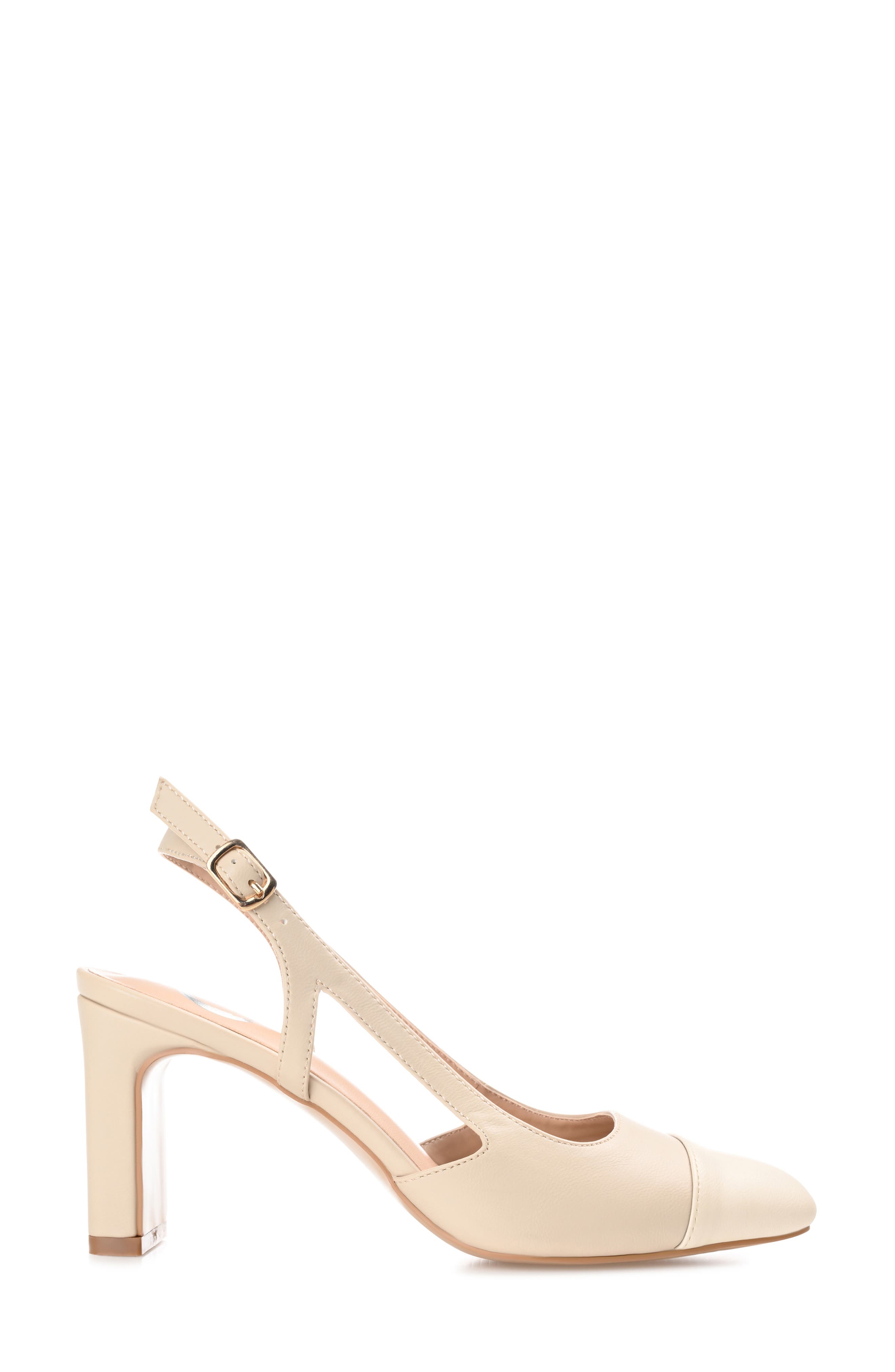 Journee Collection Reignn Slingback Pump - Wide Width, Alternate, color, Taupe