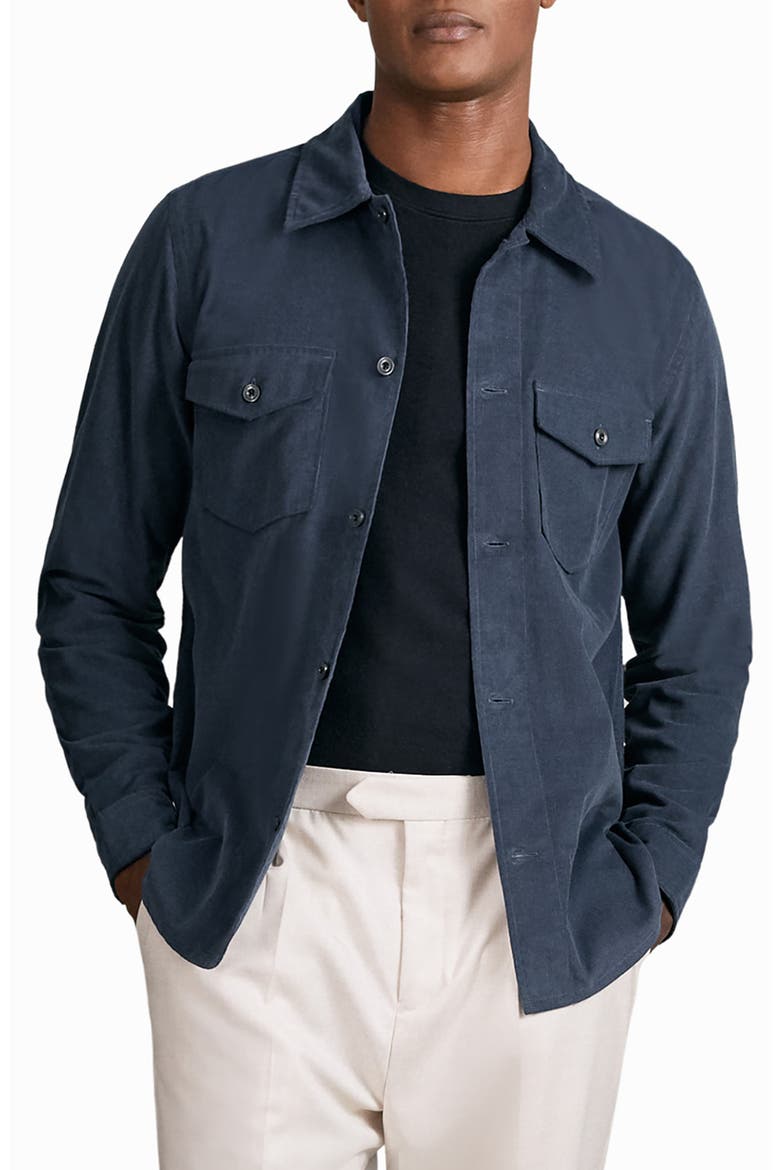 Kai Cotton Shirt Jacket, Main, color, AIRFORCE BLUE