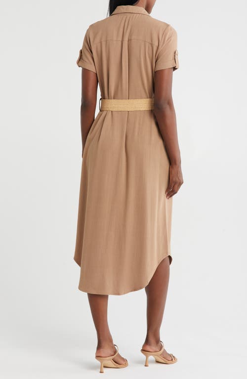 Zoe And Claire Belted Shirtdress