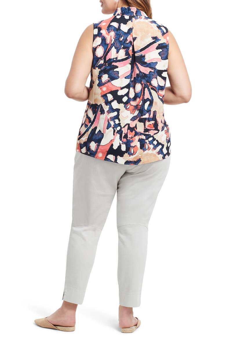 All Aflutter Sleeveless Top, Alternate, color, NEUTRAL MULTI