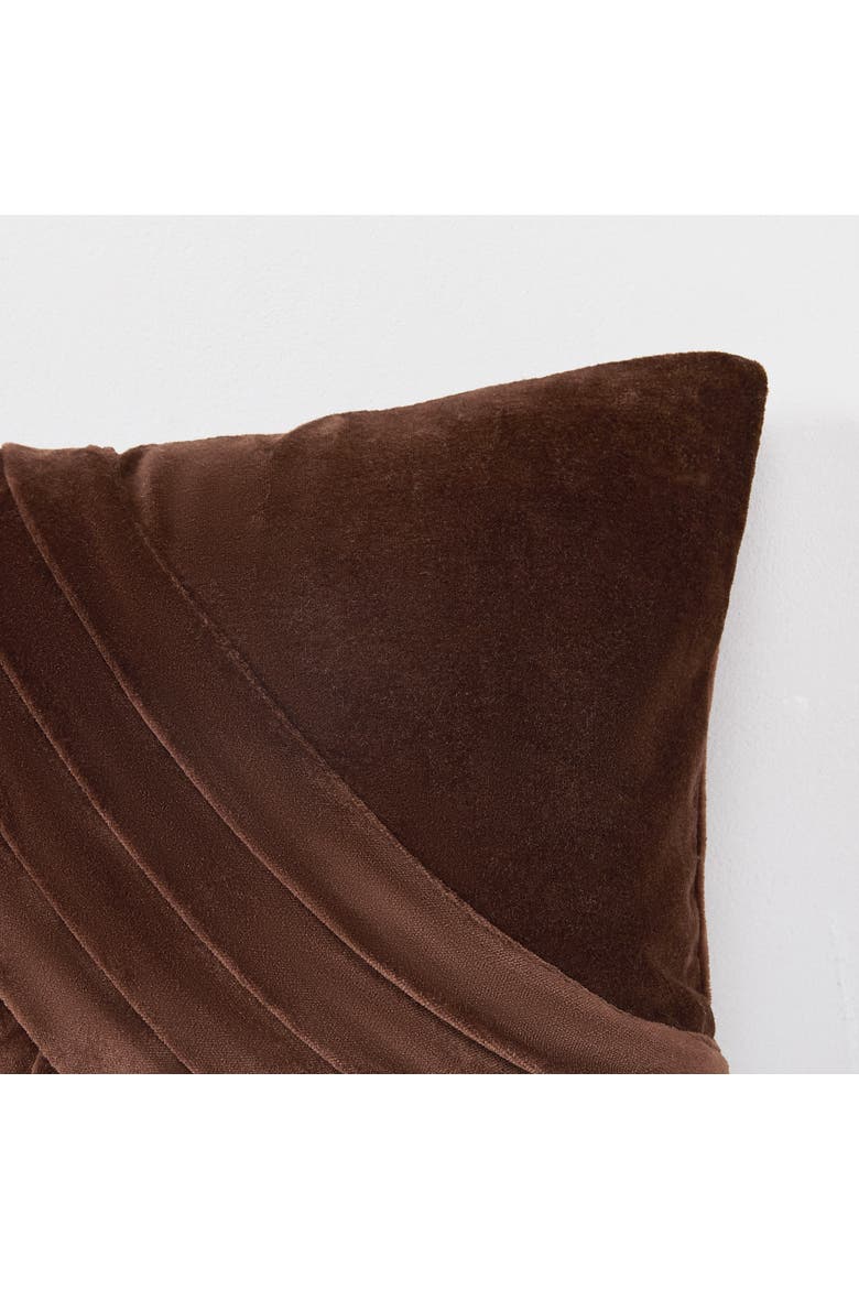 Shitake Pillow Cover, Alternate, color, Brown