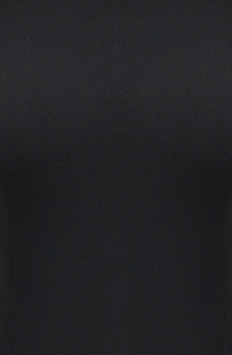 HOUSE OF CB Marie Louise Mock Neck Long Sleeve, Alternate, color, Black
