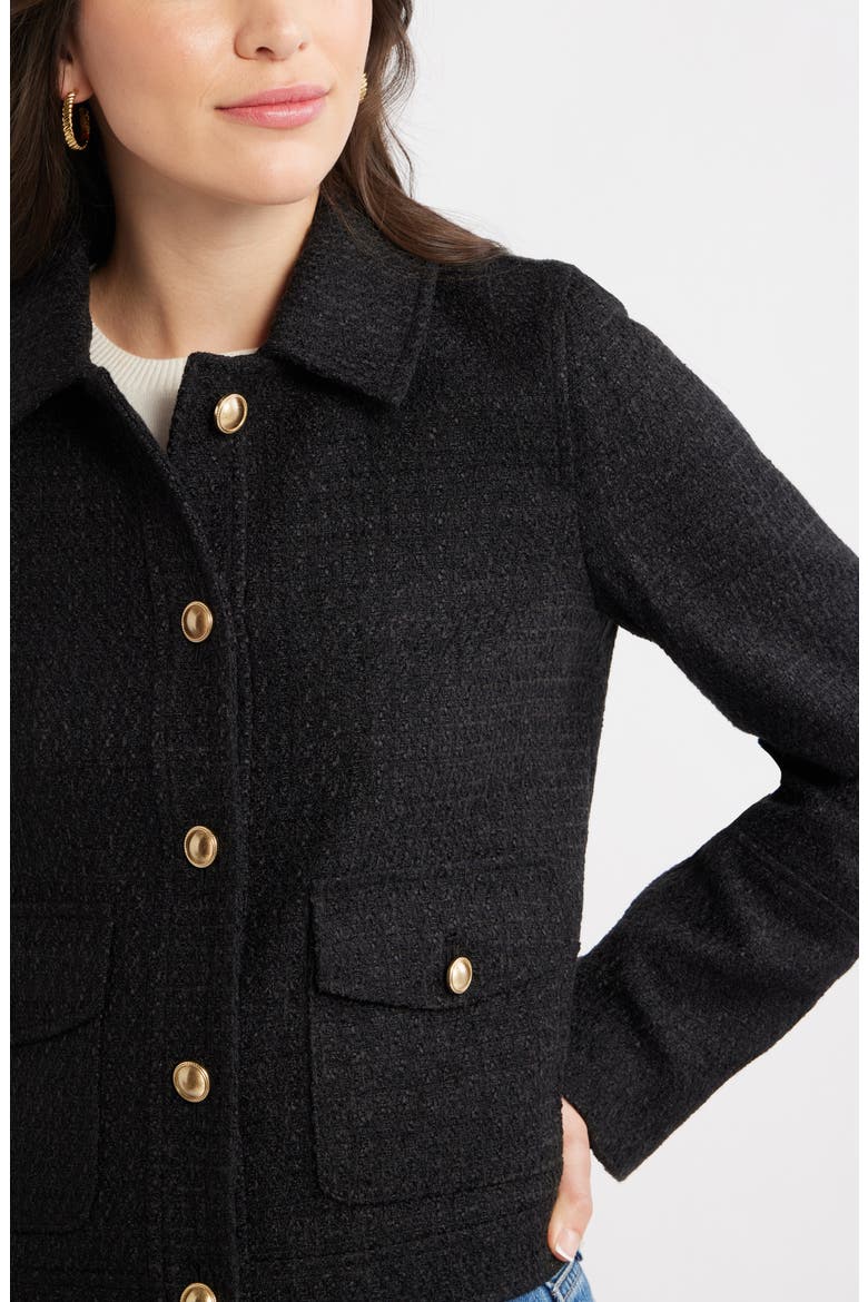 Tweed Jacket, Alternate, color, BLACK