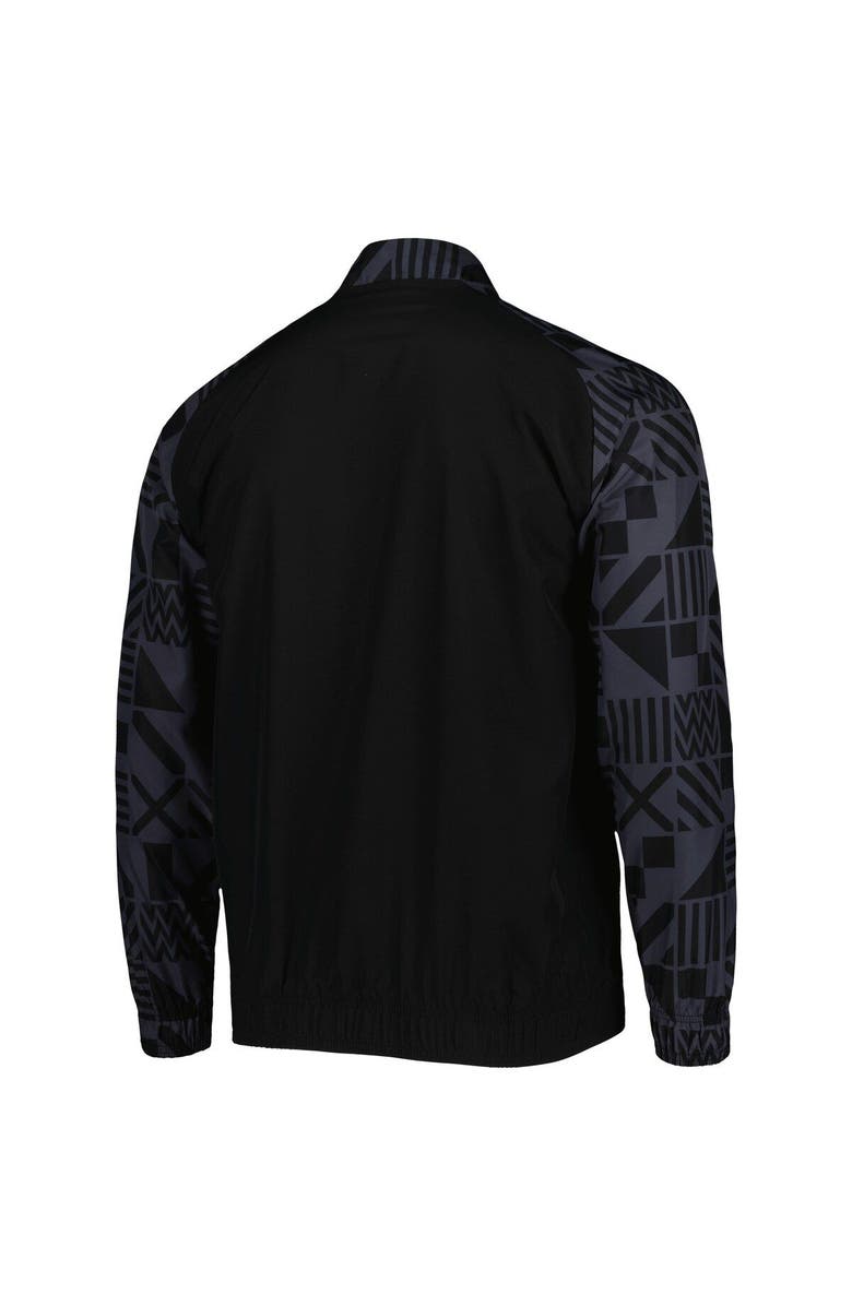 PUMA Men's Puma Black Austria National Team Pre-Match Raglan Full-Zip Training Jacket, Alternate, color, 