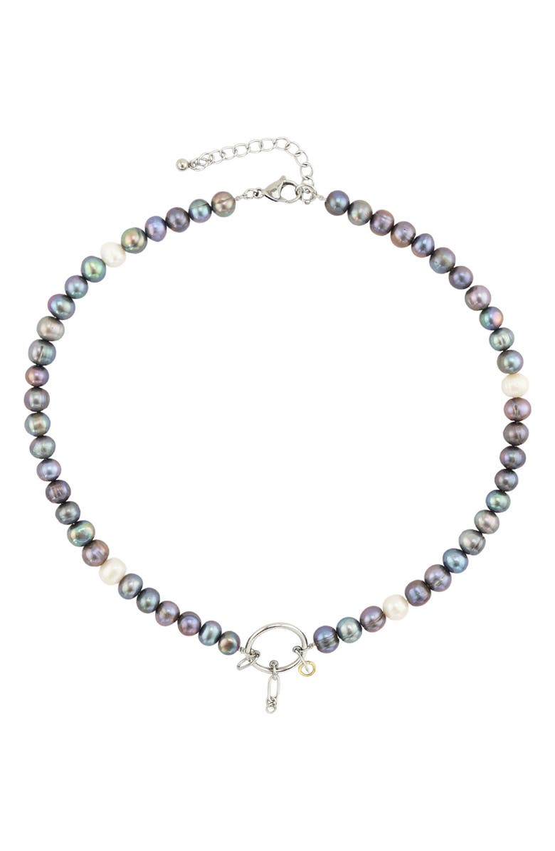 REBL Mixed Faux Pearl Necklace, Main, color, 
