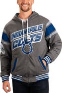 G-III SPORTS BY CARL BANKS Men's G-III Sports by Carl Banks Royal/Gray Indianapolis Colts Extreme Full Back Reversible Hoodie Full-Zip Jacket
