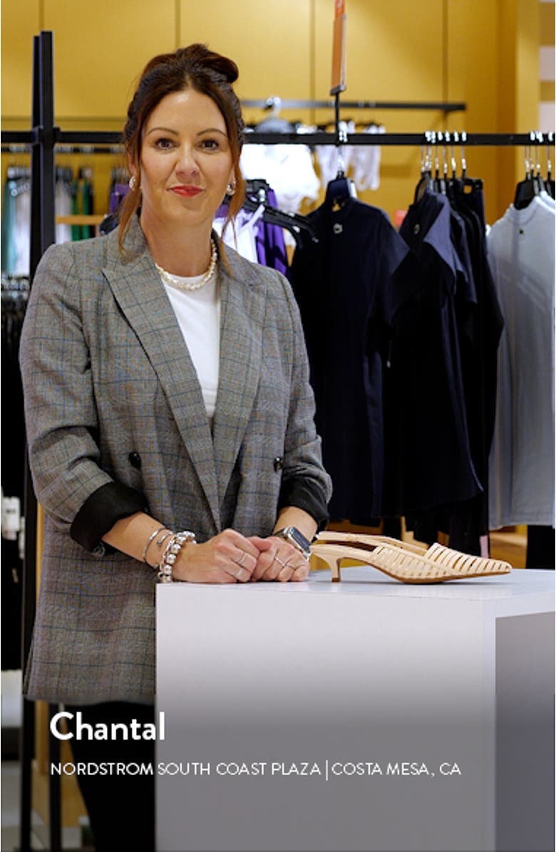 Striper Kitten Heel Slingback Pump, sales video thumbnail