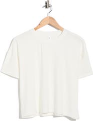 YOGALICIOUS Heavenly Ribbed Deluxe Boxy Crop T-Shirt