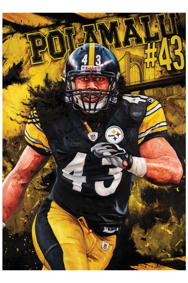 Troy Polamalu 500 Piece Jigsaw Puzzle, Alternate, color, Multicolor
