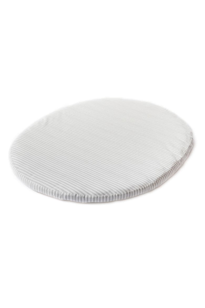Sleepi™ Pehr V3 Organic Cotton Mini Fitted Bed Sheet, Main, color, PEBBLES