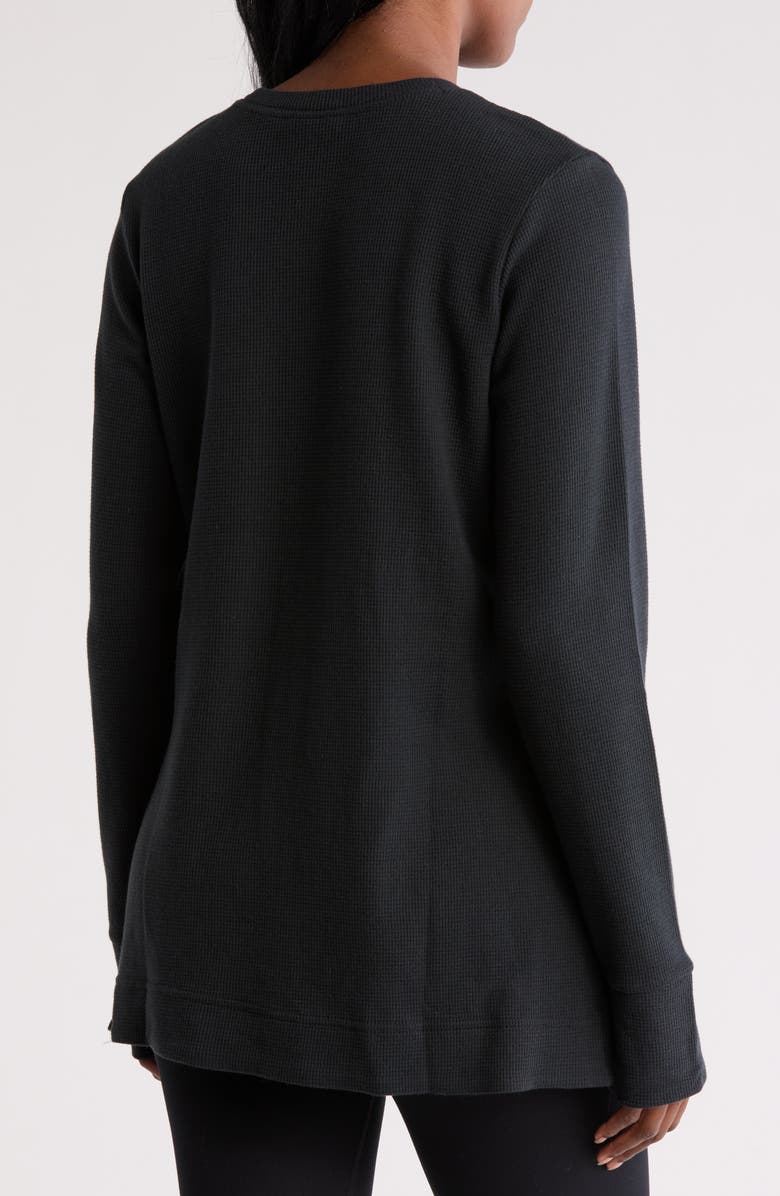 Columbia Holly Hideaway Long Sleeve Waffle Knit Tunic Top, Alternate, color, 