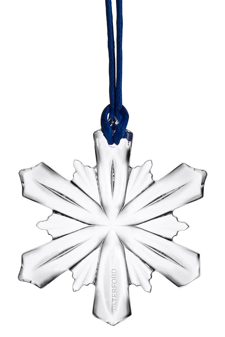 Mini Snowflake Crystal Ornament, Alternate, color, WHITE