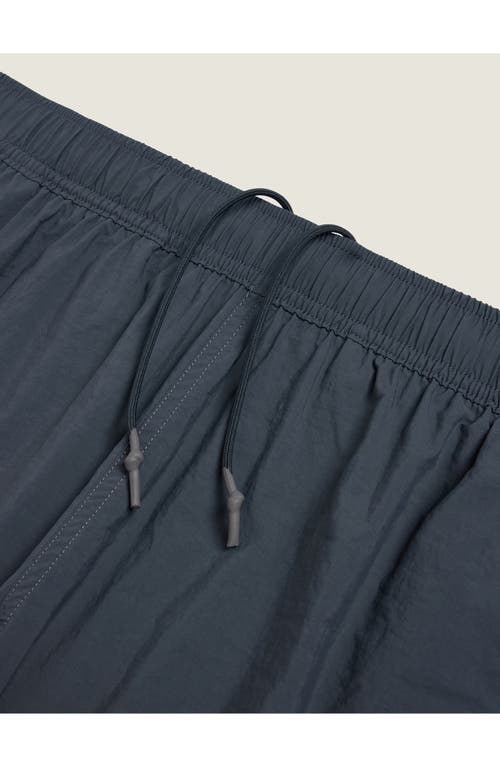 Auto-reply™ Solid Sebastian Swim Trunks 6 Granite In Black