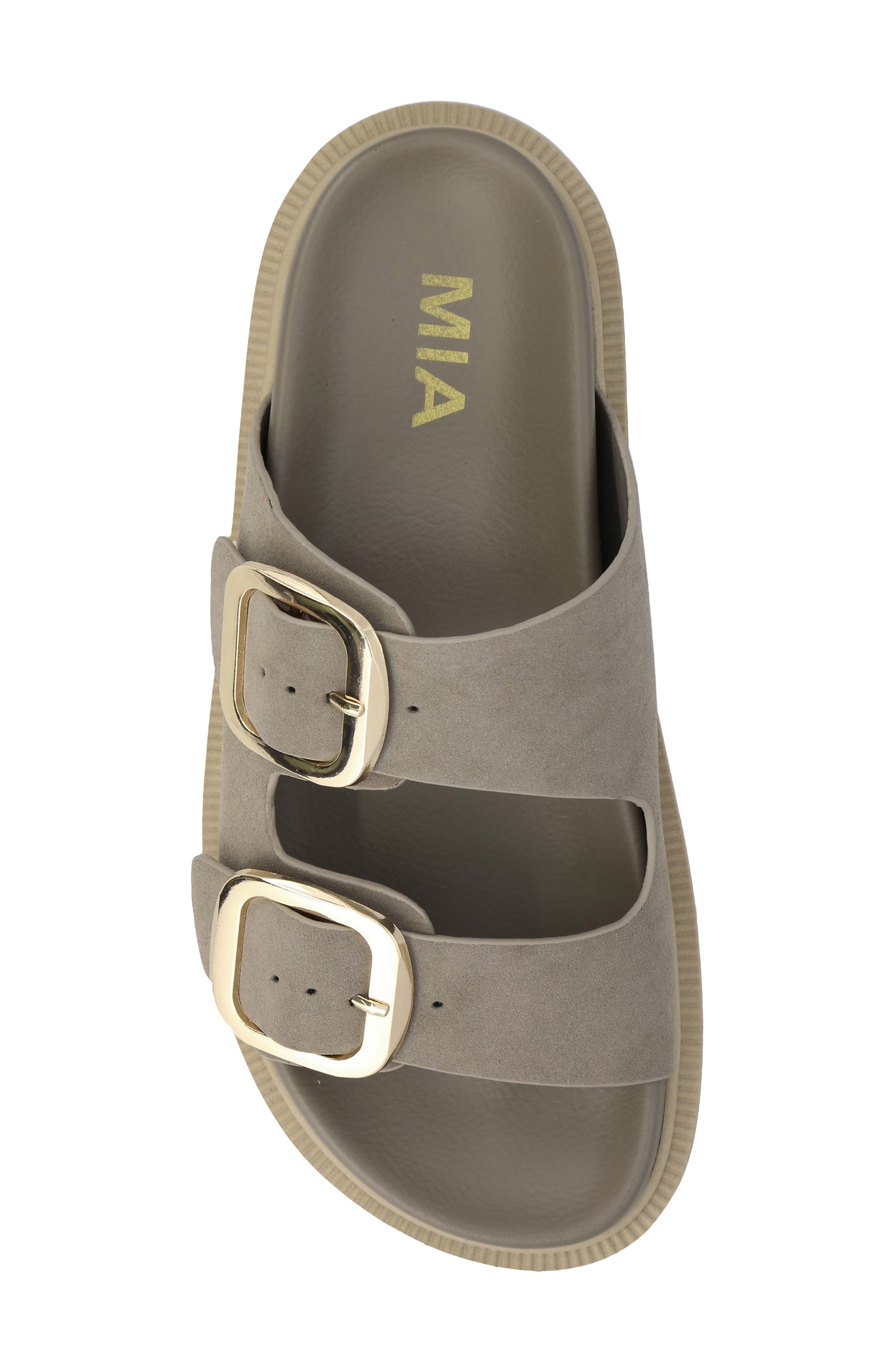 Alttar Slide Sandal, Alternate, color, TAUPE/GOLD