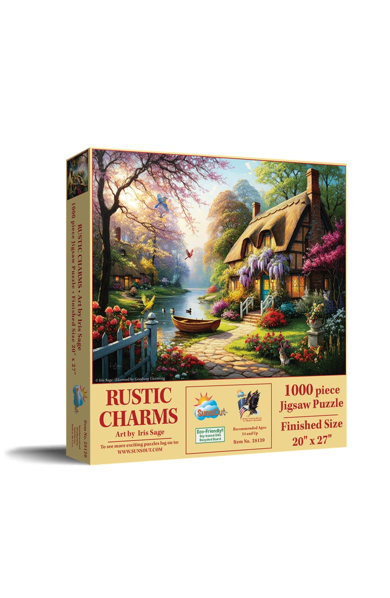 Sunsout Rustic Charms 1000 piece Jigsaw Puzzle for Adults, Main, color, Multicolor