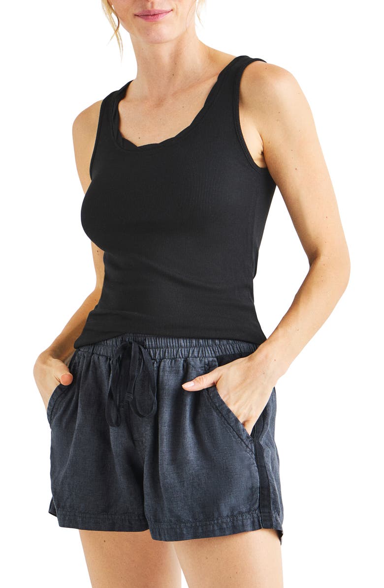 Splendid Ciara Twist Neck Tank Top, Main, color, 