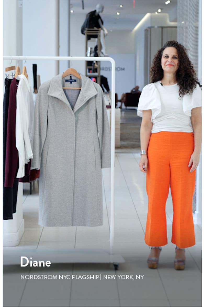 Longline Wool Blend Coat video