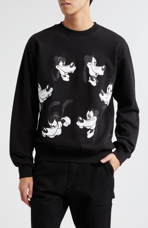 x Disney Moodswing Goofy Cotton Graphic Sweatshirt (Nordstrom Exclusive)